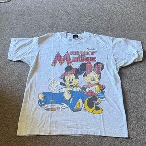 Men’s Size XL Disney Gray T-Shirt with Mickey and Minnie